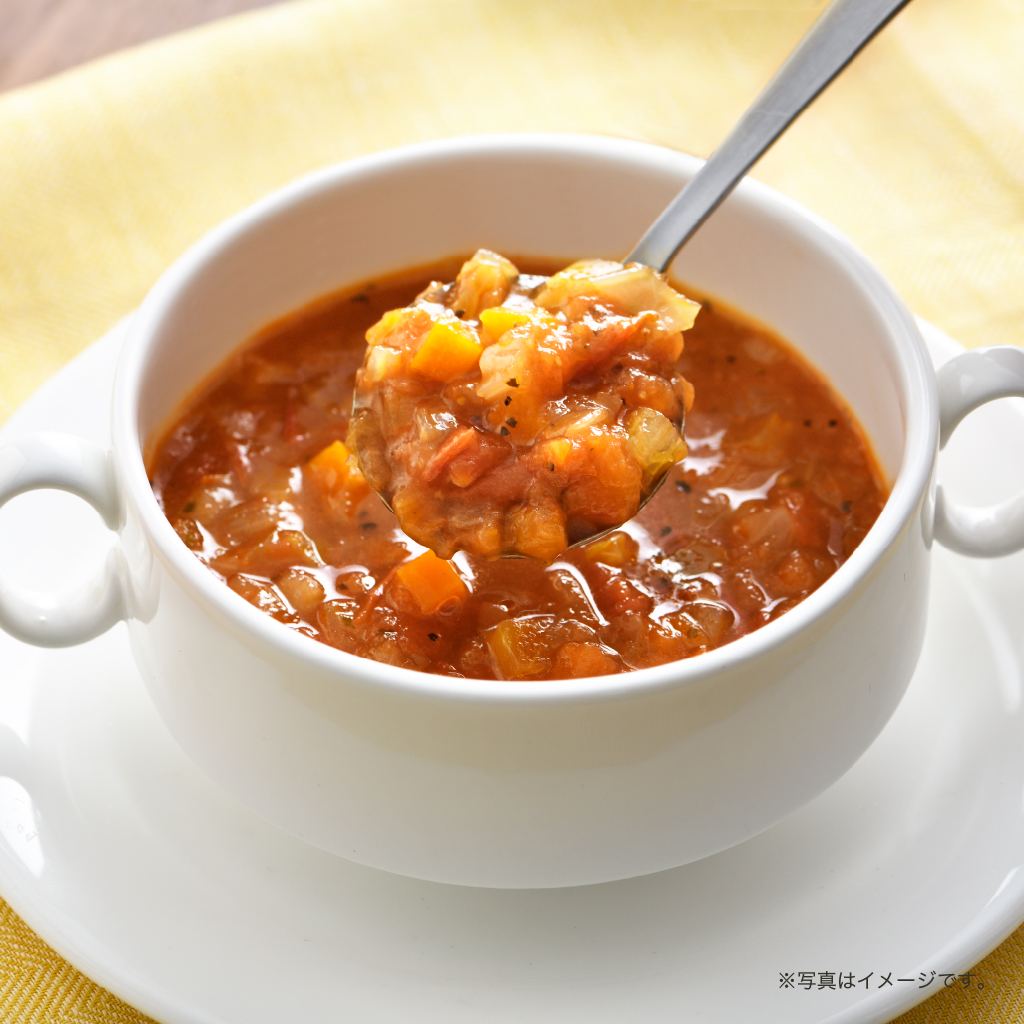 モスのトマトとたっぷり野菜のミネストローネ（冷凍）